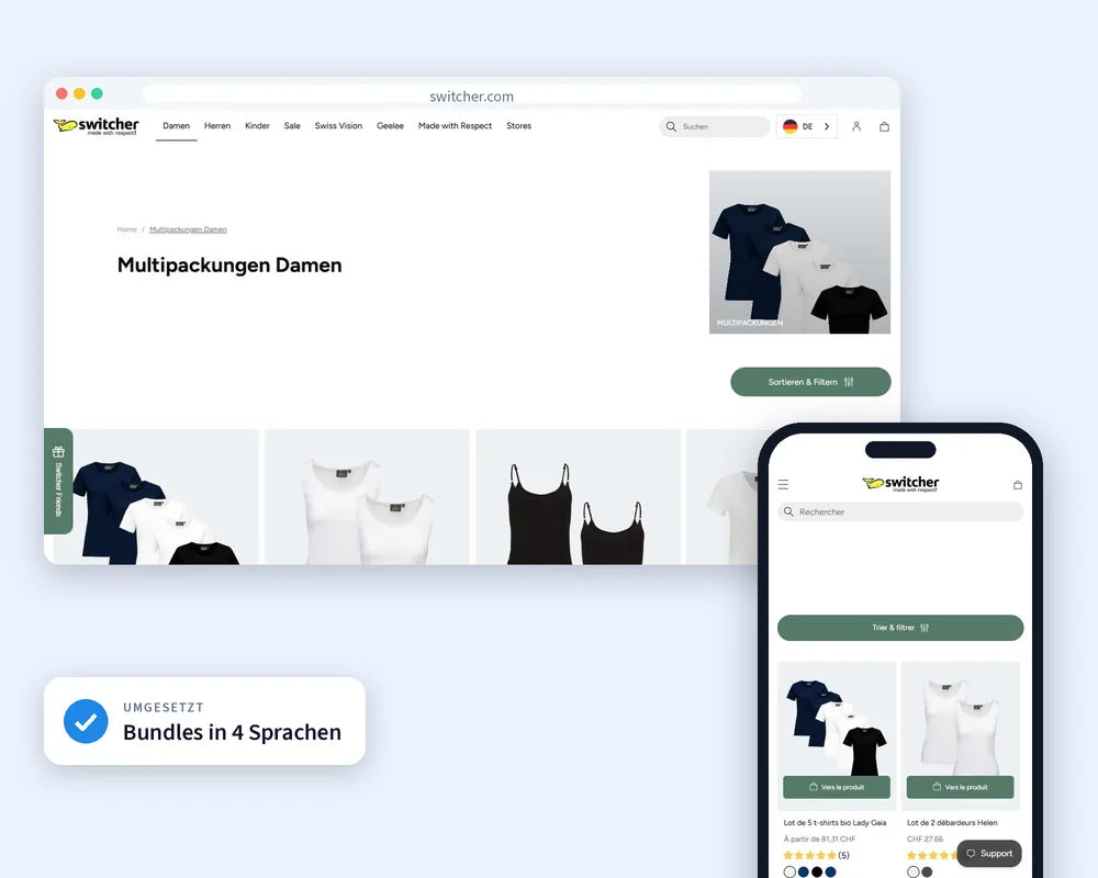 Shopify-Shop von Switcher.com